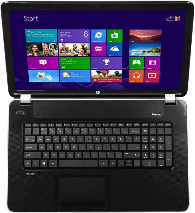 Alt view image 6 of 8 - HP Laptop Pavilion AMD A8-5550M 6GB Memory 750GB HDD AMD Radeon HD 8550G 17.3" Windows 8.1 17-e137cl