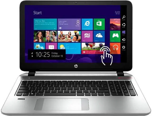 Main image of HP Laptop ENVY 15 Intel Core i7-4710HQ 12GB Memory 1TB HDD Intel HD Graphics 4600 15.6" Touch Screen Windows 8.1 64-Bit 15-k163cl