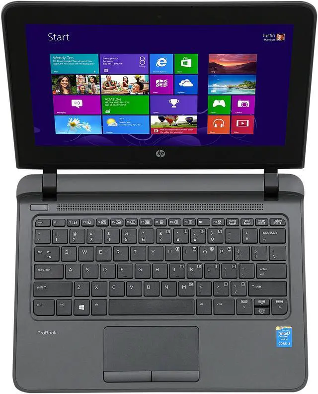 Alt view image 6 of 8 - HP Laptop ProBook Intel Core i3-5005U 4GB Memory 500GB HDD Intel HD Graphics 5500 11.6" Touch Screen Windows 8.1 Pro 64-Bit 11 EE G1