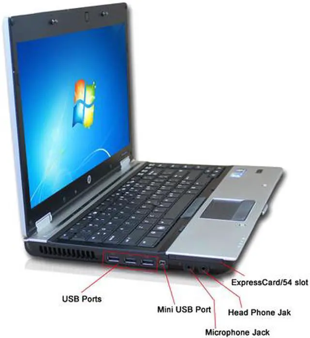 Alt view image 2 of 4 - HP Grade A Laptop EliteBook 8440P Intel Core i5 1st Gen 520M (2.40 GHz) 4 GB Memory 250 GB HDD Intel HD Graphics 14.1" Windows 7 Professional 64-Bit