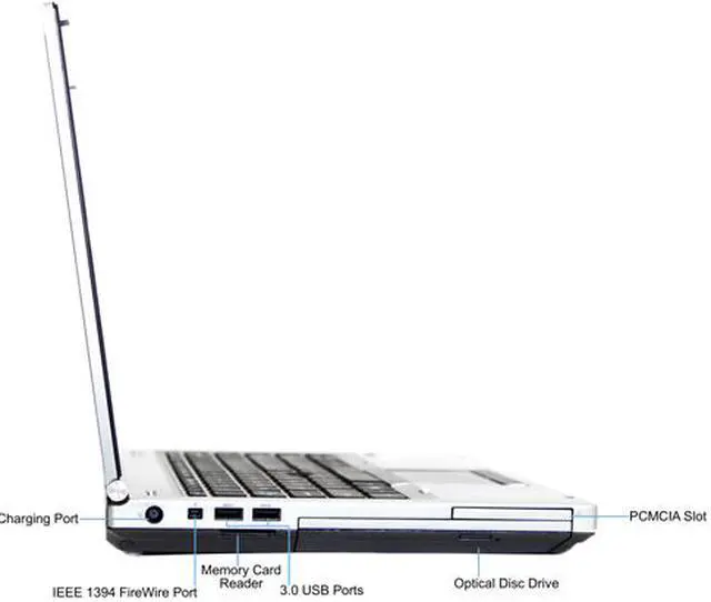 Alt view image 4 of 4 - HP B Grade Laptop EliteBook Intel Core i3-2310M 4GB Memory 250GB HDD 14.0" Windows 10 Home 64-Bit 8460P