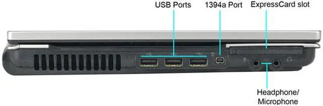 Alt view image 4 of 4 - HP C Grade Laptop Intel Core i5-520M 4GB Memory 250GB HDD 14.1" Non-Touch Screen Windows 10 Home 64-Bit 8440P