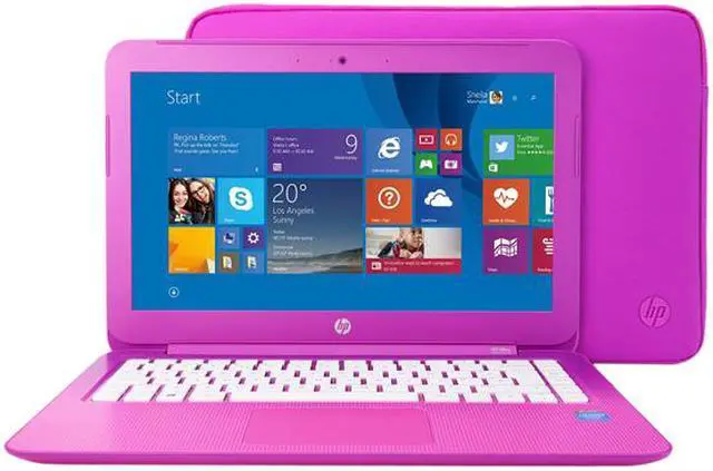 Alt view image 2 of 2 - HP Stream 13-c000 13-c020nr 13.3" LED Notebook - Intel Celeron N2840 Dual-core (2 Core) 2.16 GHz - Orchid Magenta, Purple Tulip