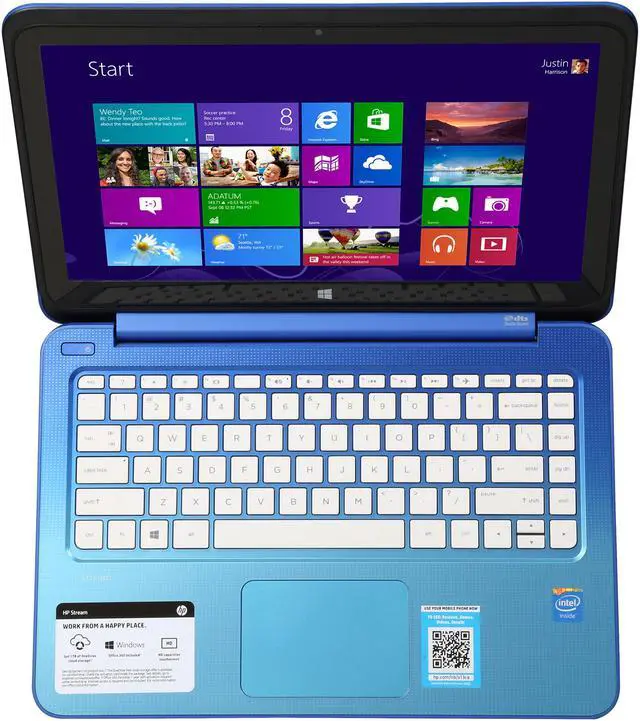 Alt view image 6 of 8 - HP A Grade Laptop Intel Celeron N2840 2GB Memory 32 GB SSD Intel HD Graphics 13.3" Touch Screen Windows 8.1 13-C002DX