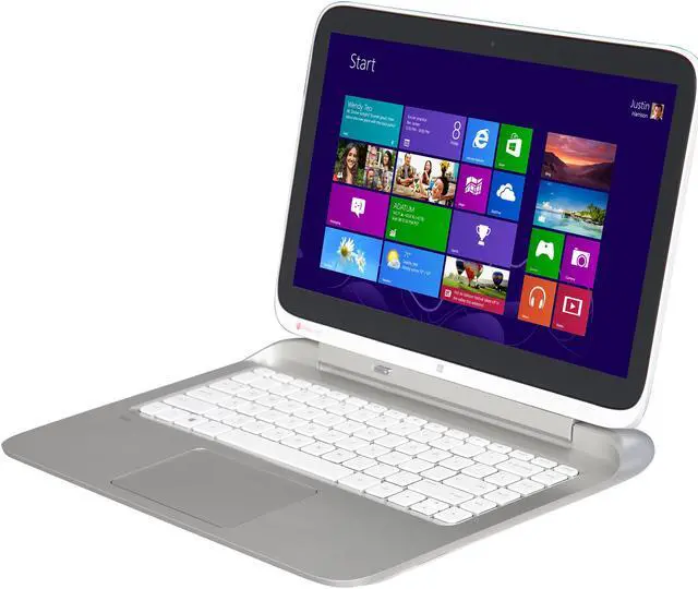 Alt view image 2 of 11 - HP Split x2 13-r010dx 2-in-1 Ultrabook Intel Core i3 4012Y (1.50 GHz) 500 GB + 8 GB SSHD Intel HD Graphics 4200 Shared memory 13.3" Touchscreen Windows 8.1 64-Bit