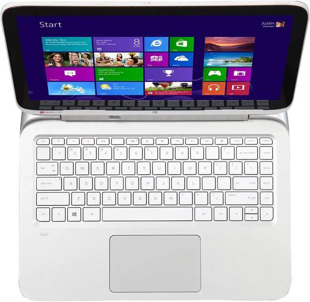 Alt view image 7 of 11 - HP Split x2 13-r010dx 2-in-1 Ultrabook Intel Core i3 4012Y (1.50 GHz) 500 GB + 8 GB SSHD Intel HD Graphics 4200 Shared memory 13.3" Touchscreen Windows 8.1 64-Bit
