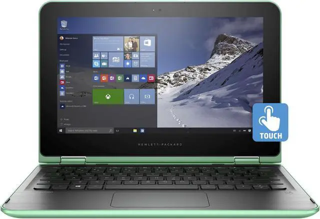 Alt view image 2 of 9 - HP Pavilion Intel Pentium N3700 4GB Memory 500GB HDD Intel HD Graphics 11.6" Touch Screen 1366 x 768 Convertible Convertible Laptop Windows 10 Home 11-k161nr