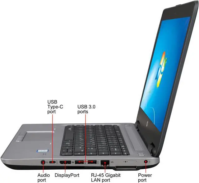 Alt view image 2 of 8 - HP Laptop ProBook Intel Core i5-6200U 4GB Memory 500GB HDD Intel HD Graphics 520 14.0" Non-Touch Screen Windows 7 Professional 64-Bit with Windows 10 Pro 64-Bit License 640 G2 (V1P72UT#ABA)