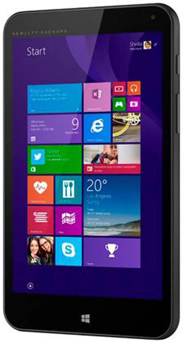 Alt view image 2 of 3 - HP Stream 8 5909 (K4F56UA) Intel Atom Z3735G (1.33 GHz) 1 GB Memory 32 GB eMMC 8.0" 1280 x 800 Tablet Windows 8.1 With Bing Black (Certified Refurbished, Grade A)