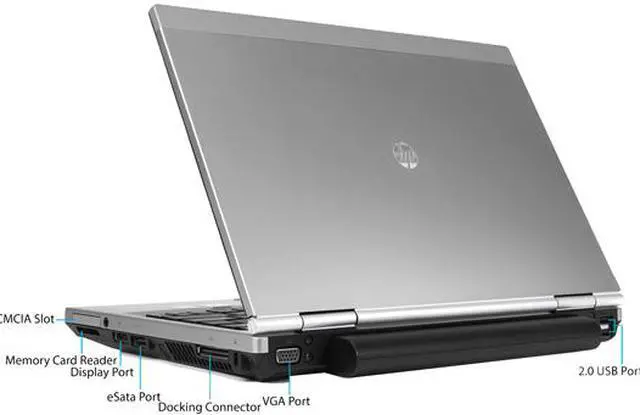 Alt view image 4 of 4 - HP Laptop EliteBook 2560P Intel Core i7 2nd Gen 2620M (2.70 GHz) 16 GB Memory 256 GB SSD Intel HD Graphics 3000 12.5" Windows 10 Pro 64-Bit