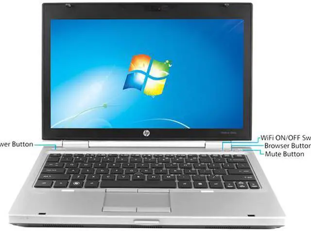Alt view image 2 of 4 - HP Laptop EliteBook 2560P Intel Core i7 2nd Gen 2620M (2.70 GHz) 16 GB Memory 256 GB SSD Intel HD Graphics 3000 12.5" Windows 10 Pro 64-Bit