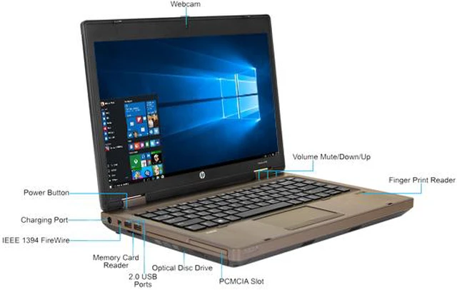 Alt view image 2 of 4 - HP Grade A Laptop 6470B Intel Core i5 3320M (2.60 GHz) 4 GB Memory 128 GB SSD 14.0" Windows 10 Pro 64-Bit