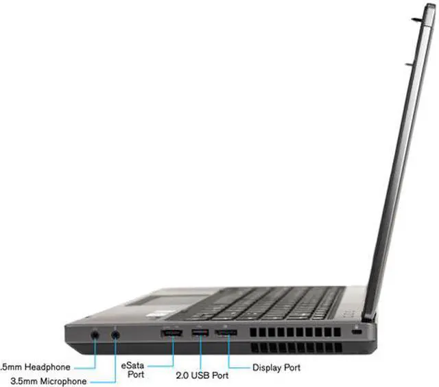 Alt view image 3 of 4 - HP Grade A Laptop 6470B Intel Core i5 3210M (2.50 GHz) 8 GB Memory 256 GB SSD 14.0" Windows 10 Pro 64-Bit