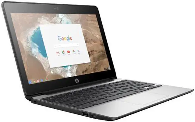 Alt view image 3 of 3 - HP 11 G5 (X9U01UT#ABA) Chromebook Intel Celeron N3060 (1.60 GHz) 2 GB Memory 16 GB eMMC 11.6" Chrome OS