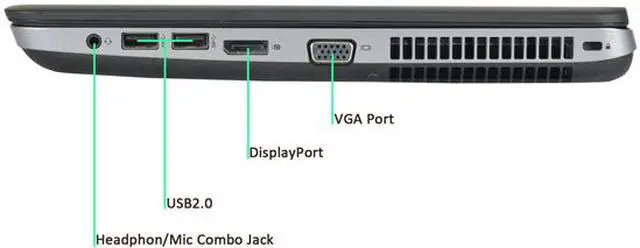 Alt view image 3 of 4 - HP Grade A Laptop 640 G1 Intel Core i5 4th Gen 4300M (2.60 GHz) 8 GB Memory 240 GB SSD 14.0" Windows 10 Pro 64-Bit