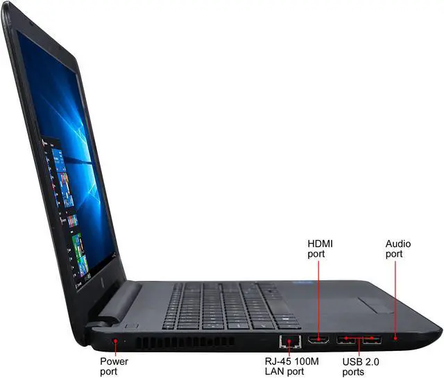 Alt view image 4 of 8 - HP Laptop Intel Core i5-5200U 6GB Memory 1TB HDD Intel HD Graphics 5500 15.6" Touch Screen Windows 10 Home 64-Bit 15-ac158dx