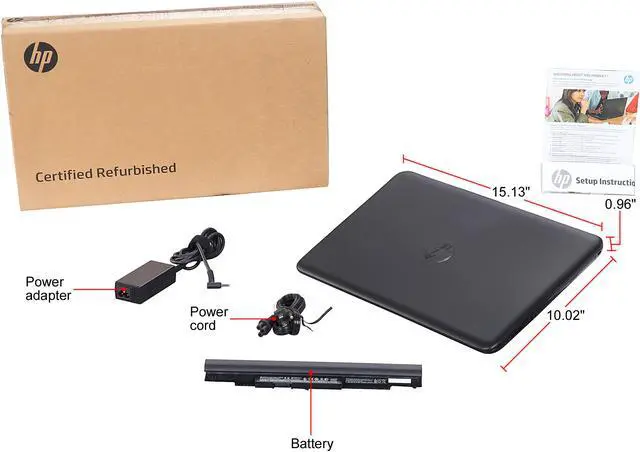 Alt view image 8 of 8 - HP Laptop Intel Core i5-5200U 6GB Memory 1TB HDD Intel HD Graphics 5500 15.6" Touch Screen Windows 10 Home 64-Bit 15-ac158dx