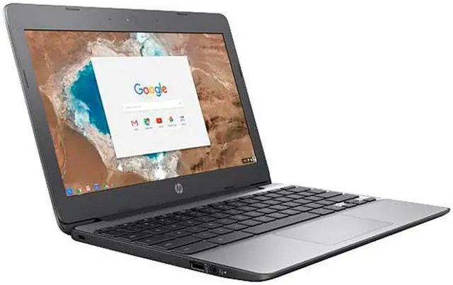 Alt view image 3 of 5 - HP 11-v010nr Chromebook Intel Celeron N3060 (1.60 GHz) 4 GB Memory 16 GB eMMC Intel HD Graphics 400 11.6" 1366 x 768 Chrome OS