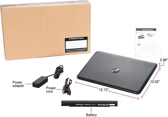 Alt view image 9 of 8 - HP Laptop 15-BA079DX AMD A10-Series A10-9600P (2.40 GHz) 6 GB Memory 1 TB HDD AMD Radeon R5 Series 15.6" Touchscreen Windows 10 Home 64-Bit (Certified Refurbished, Grade A)
