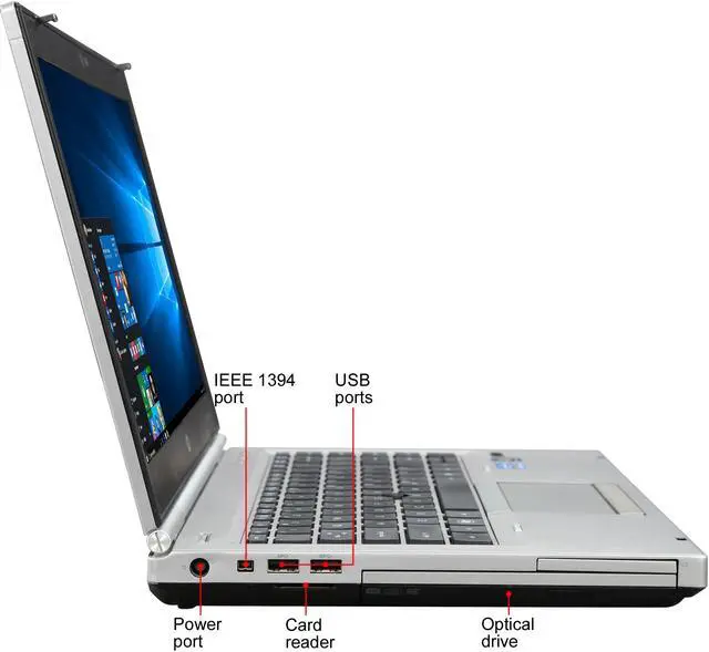 Alt view image 4 of 8 - HP EliteBook 14.0" 4GB Memory Windows 10 Home 8460P