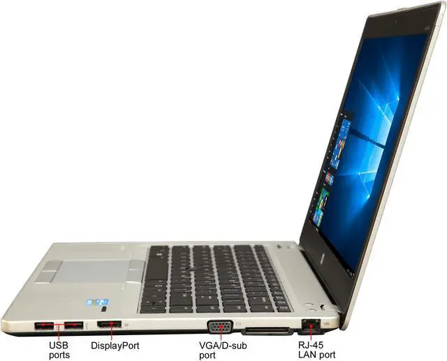 Alt view image 2 of 8 - HP Laptop EliteBook Folio Intel Core i5-3427U 4GB Memory 320GB HDD 14.0" Windows 10 Pro 64-Bit 9470M