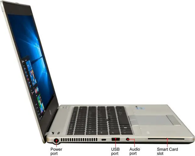 Alt view image 4 of 8 - HP Laptop EliteBook Folio Intel Core i5-3427U 4GB Memory 320GB HDD 14.0" Windows 10 Pro 64-Bit 9470M