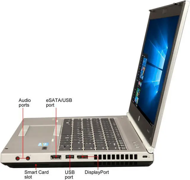 Alt view image 2 of 8 - HP Laptop EliteBook Intel Core i5-3320M 4GB Memory 320GB HDD 14.0" Windows 10 Pro MAR 8470p