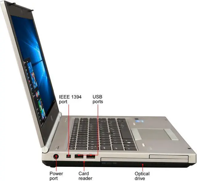Alt view image 4 of 8 - HP Laptop EliteBook Intel Core i5-3320M 4GB Memory 320GB HDD 14.0" Windows 10 Pro MAR 8470p