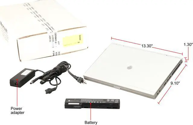 Alt view image 8 of 8 - HP Laptop EliteBook Intel Core i5-3320M 4GB Memory 320GB HDD 14.0" Windows 10 Pro MAR 8470p
