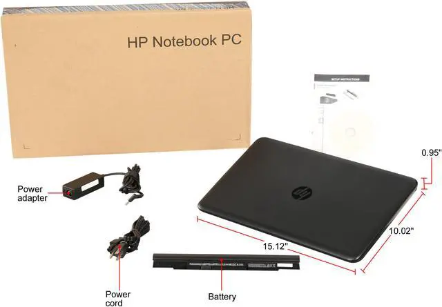 Alt view image 8 of 8 - HP Laptop Intel Core i3-6100U 8GB Memory 1TB HDD Intel HD Graphics 520 15.6" Touch Screen Windows 10 Home 64-Bit 15-ay028ca