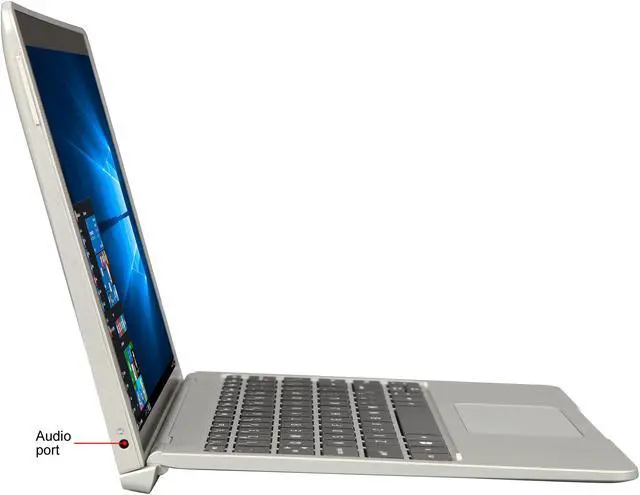 Alt view image 6 of 11 - HP x2 Detachable 10-p010nr Intel Atom x5-Z8350 (1.44 GHz) 2 GB DDR3L Memory 32 GB eMMC Intel HD Graphics 400 10.1" Touchscreen 1280 x 800 2-in-1 Tablet Windows 10 Home