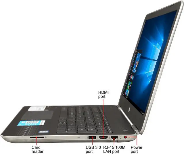 Alt view image 2 of 8 - HP Laptop Pavilion Intel Core i5-6200U 8GB Memory 1TB HDD Intel HD Graphics 520 15.6" Touch Screen Windows 10 Home 64-Bit 15-au057cl