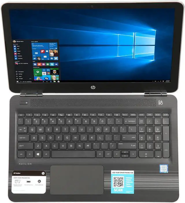 Alt view image 6 of 8 - HP Laptop Pavilion Intel Core i5-6200U 8GB Memory 1TB HDD Intel HD Graphics 520 15.6" Touch Screen Windows 10 Home 64-Bit 15-au057cl