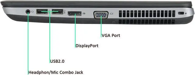 Alt view image 3 of 4 - HP Grade A Laptop 640 G1 Intel Core i5 4th Gen 4300M (2.60 GHz) 16 GB Memory 500 GB SSD 14.0" Windows 10 Pro 64-Bit
