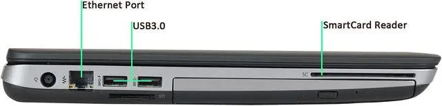 Alt view image 4 of 4 - HP Grade A Laptop 640 G1 Intel Core i5 4th Gen 4300M (2.60 GHz) 16 GB Memory 500 GB SSD 14.0" Windows 10 Pro 64-Bit