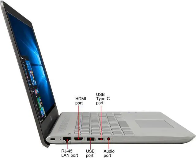 Alt view image 4 of 8 - HP Laptop (Factory Recertified) Pavilion Intel Core i5-8250U 12GB Memory 1TB HDD Intel UHD Graphics 620 15.6" Touch Screen Windows 10 Home 64-Bit 15-cc123cl