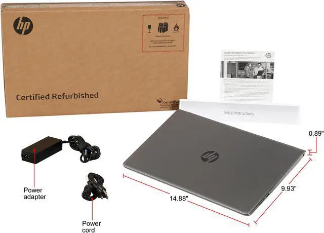 Alt view image 8 of 8 - HP Laptop (Factory Recertified) Pavilion Intel Core i5-8250U 12GB Memory 1TB HDD Intel UHD Graphics 620 15.6" Touch Screen Windows 10 Home 64-Bit 15-cc123cl