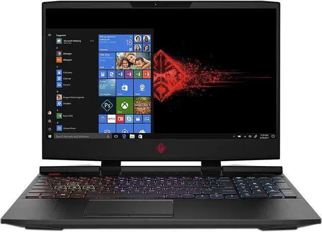 Alt view image 2 of 4 - HP OMEN 15-dc0010ca 15.6" Intel Core i7 8th Gen 8750H (2.20 GHz) NVIDIA GeForce GTX 1050 Ti 12 GB Memory 128 GB SSD 1 TB HDD Windows 10 Home 64-Bit Bilingual Gaming Laptop