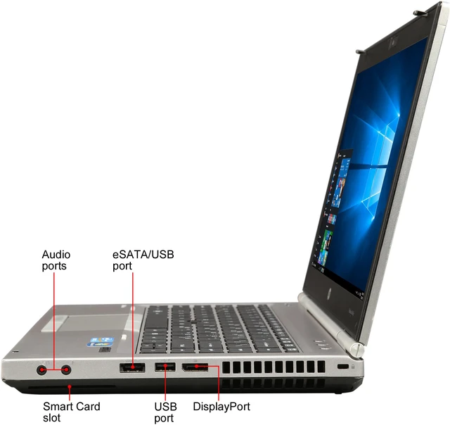 Alt view image 2 of 8 - HP EliteBook 14.0" Intel Core i5-2520M 4GB Memory Windows 10 Pro 64-Bit 8460P