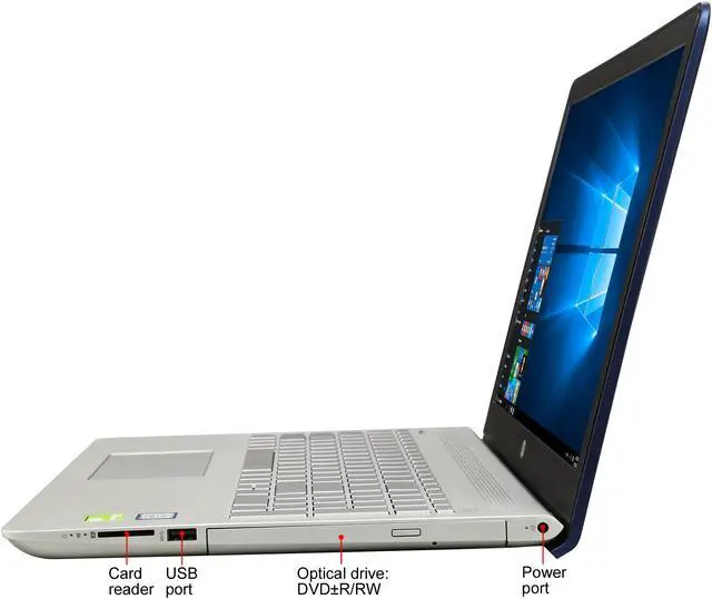 Alt view image 2 of 8 - HP Laptop Intel Core i7-8550U 12GB Memory 1TB HDD NVIDIA GeForce 940MX 15.6" Touch Screen Windows 10 Home 64-Bit 15-CC183CL