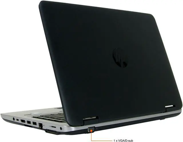 Alt view image 8 of 8 - HP ProBook 640 G2 Laptop Intel Core i5 6th Gen 6300U (2.40 GHz) 8 GB Memory 256 GB SSD Intel HD Graphics 520 14.0" Windows 10 Pro 64-bit Grade A