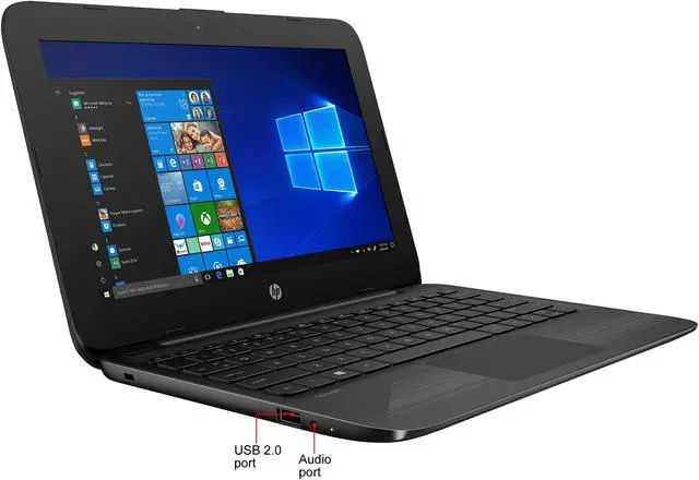 Alt view image 6 of 6 - HP Laptop Stream 11-ah117wm Intel Celeron N4000 (1.10 GHz) 4 GB Memory 32 GB eMMC Intel UHD Graphics 600 11.6" Windows 10 S