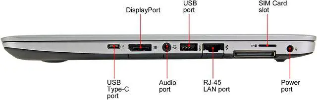Alt view image 5 of 6 - HP Laptop Intel Core i5-6300U 8GB Memory 256 SSD 14.0" Non-Touch Screen Windows 10 840 G3
