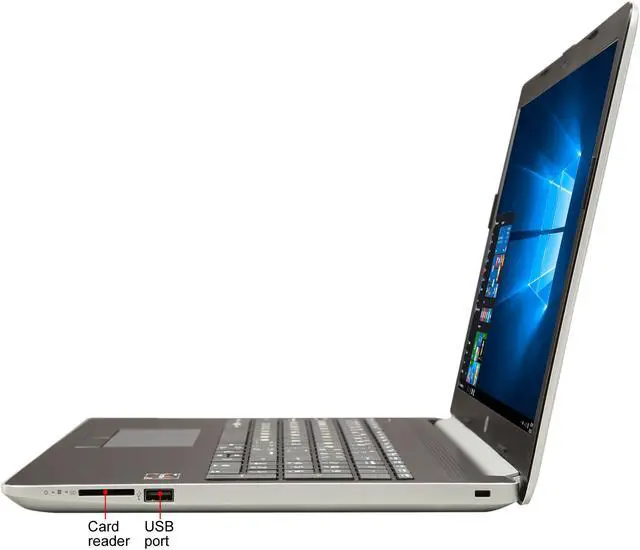 Alt view image 2 of 8 - HP Laptop AMD Ryzen 3 2200U 8GB Memory 1TB HDD AMD Radeon Vega 3 15.6" Non-Touch Screen Windows 10 Home 15-db0003ca