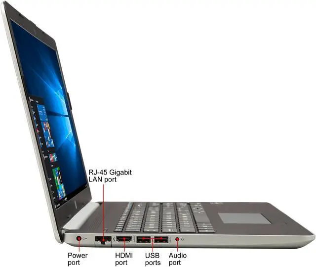 Alt view image 4 of 8 - HP Laptop AMD Ryzen 3 2200U 8GB Memory 1TB HDD AMD Radeon Vega 3 15.6" Non-Touch Screen Windows 10 Home 15-db0003ca