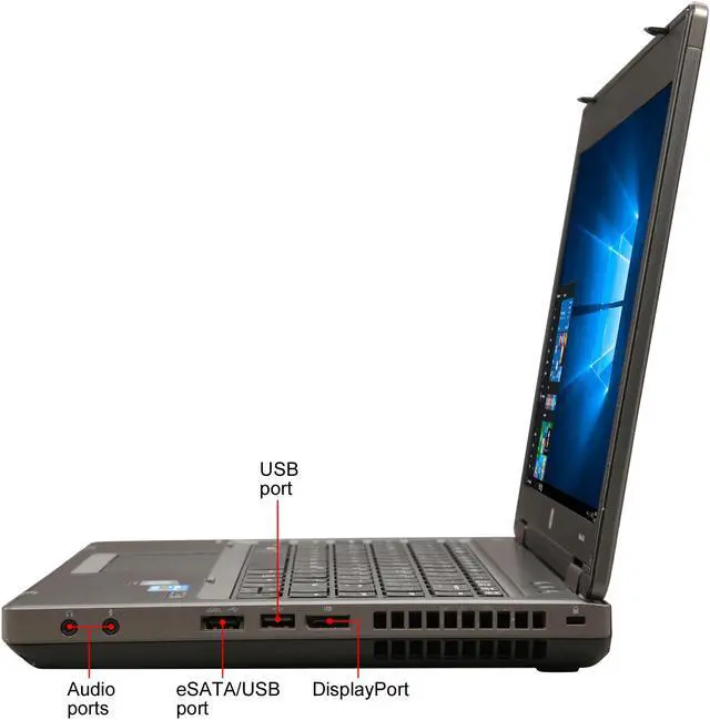 Alt view image 2 of 8 - HP Grade A Laptop Intel Core i5-3320M 8GB Memory 128 GB SSD 14.0" Non-Touch Screen Windows 10 Pro 64-bit 6470B