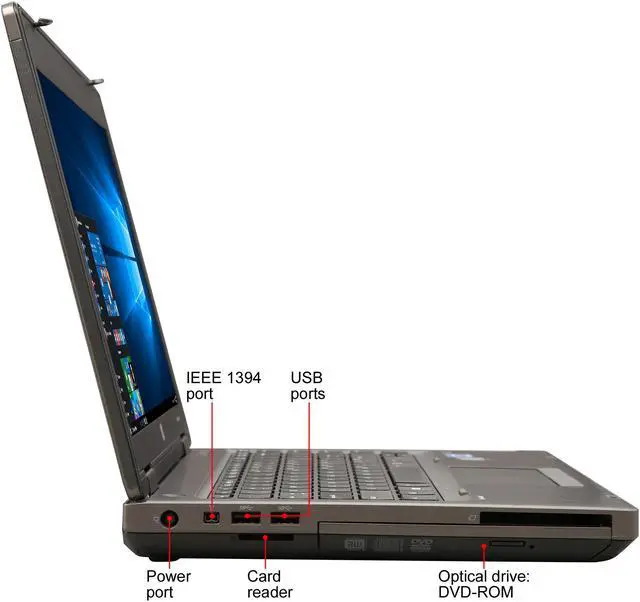 Alt view image 4 of 8 - HP Grade A Laptop Intel Core i5-3320M 8GB Memory 128 GB SSD 14.0" Non-Touch Screen Windows 10 Pro 64-bit 6470B
