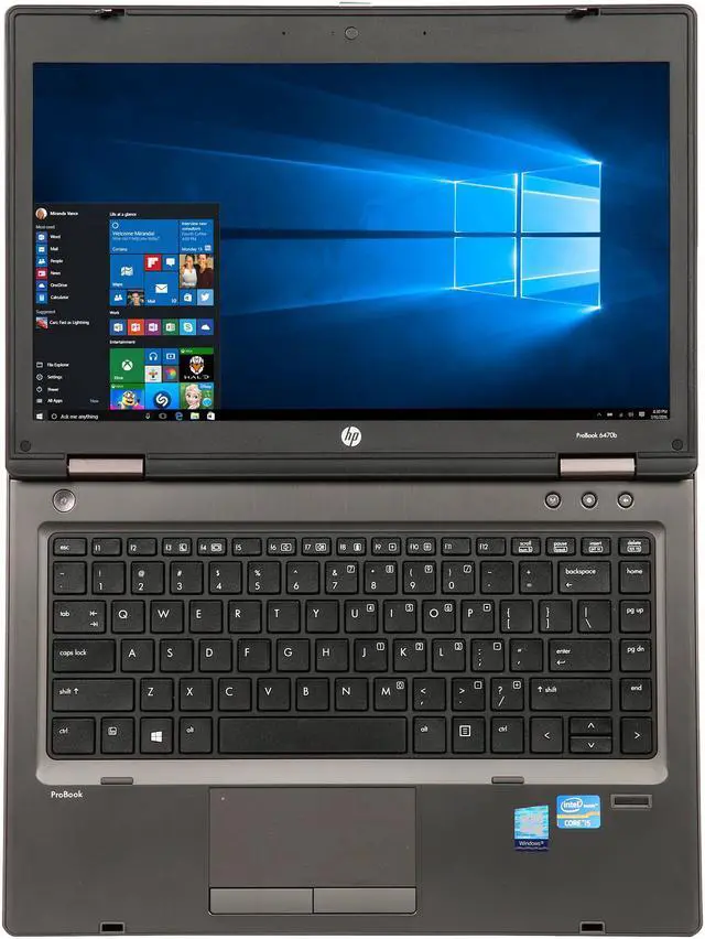Alt view image 6 of 8 - HP Grade A Laptop Intel Core i5-3320M 8GB Memory 128 GB SSD 14.0" Non-Touch Screen Windows 10 Pro 64-bit 6470B