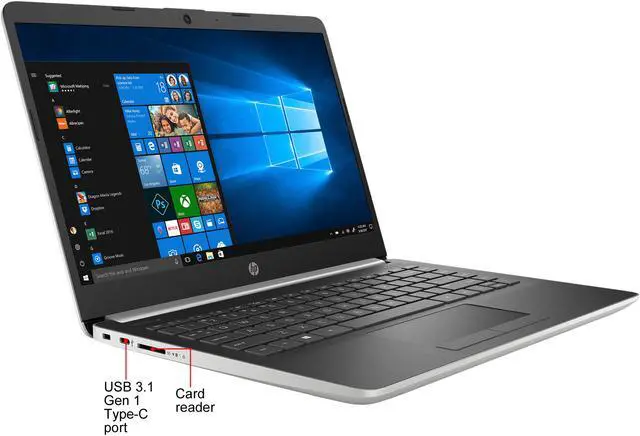 Alt view image 6 of 7 - HP Laptop AMD A9-9425 4GB Memory 128 GB SSD AMD Radeon R5 Series 14.0" Non-Touch Screen Windows 10 in S mode 14-dk0010nr