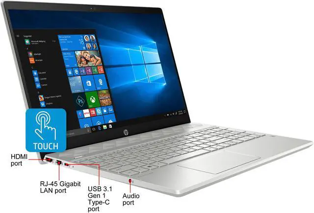 Alt view image 5 of 6 - HP Laptop Pavilion Intel Core i5-8265U 8GB Memory 256 GB SSD Intel UHD Graphics 620 15.6" Touch Screen Windows 10 Home 64-bit 15-cs2010nr